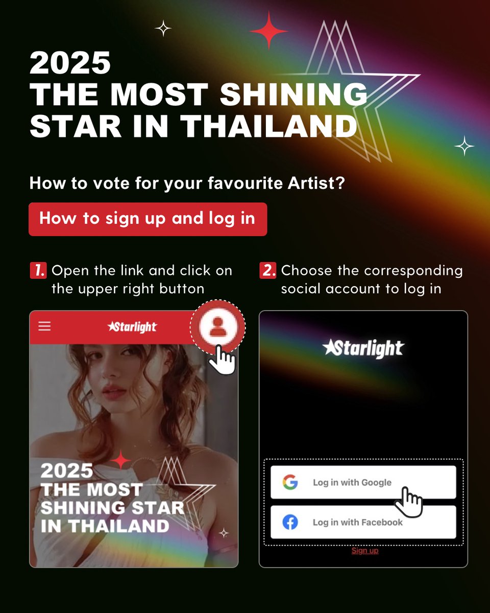 STARLIGHT_ASIAN's tweet photo. 🏆2025 TMSSIT

1. Perth&amp;Santa [330,121 votes] #PerthSanta
2. Faye&amp;Yoko [296,979 votes] #FayeYoko
3. Eng&amp;Lot [290,636 votes] #ENGLOT

🗓  Apr.18 - May.3 20:00 BKK
🎫 Log in daily to receive 4 tickets
🔗 https://t.co/P6q7DA016y https://t.co/DG2meLdelY