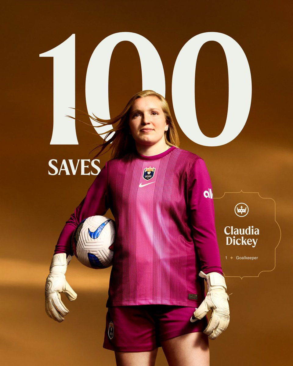 reignfc's tweet image. With her save in the 5th minute, @ClaudiaDickey_ hits
100 regular season saves, the 4th goalkeeper in club history to do so. 🧤

Congratulations Claudia! ✨