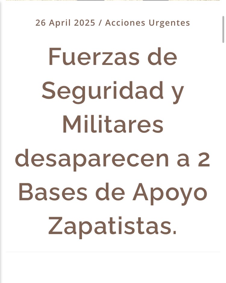 #URGENTE A la solidaridad nacional e internacional solicitamos muestras de apoyo y exigencia de presentación con vida al Estado Mexicano.

[1] fryaba.org.mx/hostigamiento-…