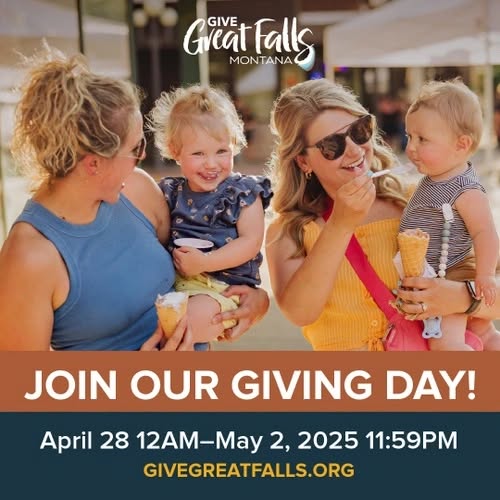 Give Great Falls starts Monday and lasts through next Friday! You can be part of the celebration by giving to your favorite nonprofit (which we know is the Food Bank!) Visit givegreatfalls.org to find out more. #givegreatfalls