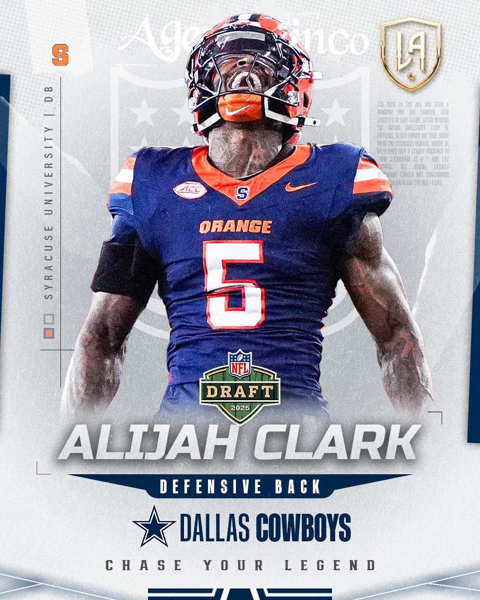 LegendAgency (@chaseyourlegend) on Twitter photo Congrats to our guy <a href="/cinco_agent/">Alijah “Cinco” Clark</a>! How Bout Dem Cowboys! #ChaseYourLegend #2025nfldraft #dallascowboys Congrats to our guy <a href="/cinco_agent/">Alijah “Cinco” Clark</a>! How Bout Dem Cowboys! #ChaseYourLegend #2025nfldraft #dallascowboys