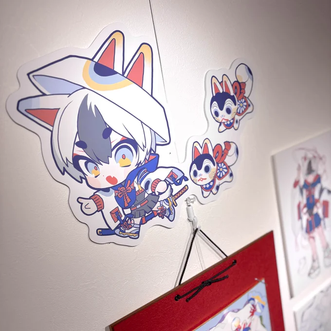 個展「賑やかな神棚」7日目もよろしくお願いいたします!こちらはオーナーが送って下さった展示パネルの写真※明日月曜は定休日のためお気をつけください 
