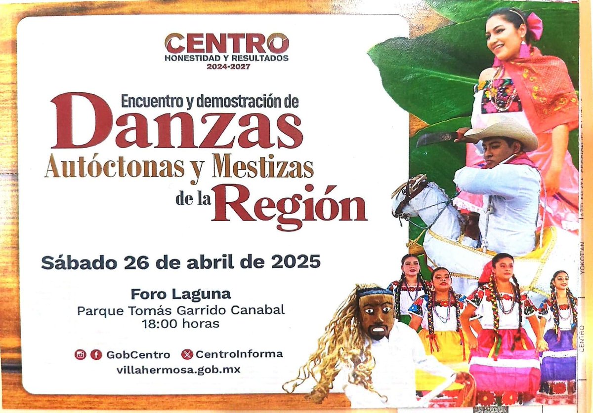 JohnnyMRegidor's tweet photo. Felicito a la Dirección de Asuntos Indígenas por el Encuentro de Danzas Autóctonas y Mestizas celebrada en el Foro Laguna. https://t.co/eiTBEWCFge