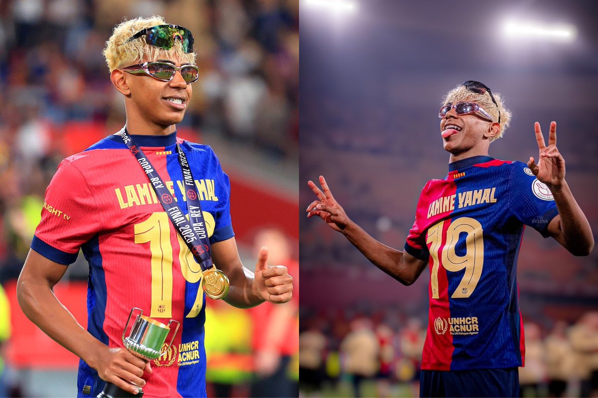 oficialsincerao's tweet photo. O início de carreira do Yamal:

Com 15 anos foi campeão da La Liga, com 16 deitou na Eurocopa e foi campeão completando 17 na final. Com os mesmos 17 papou uma Copa do Rei e Supercopa em cima do Real Madrid. Está próximo do bi da La Liga e nas semifinais da Champions. https://t.co/2JreuFXdWV
