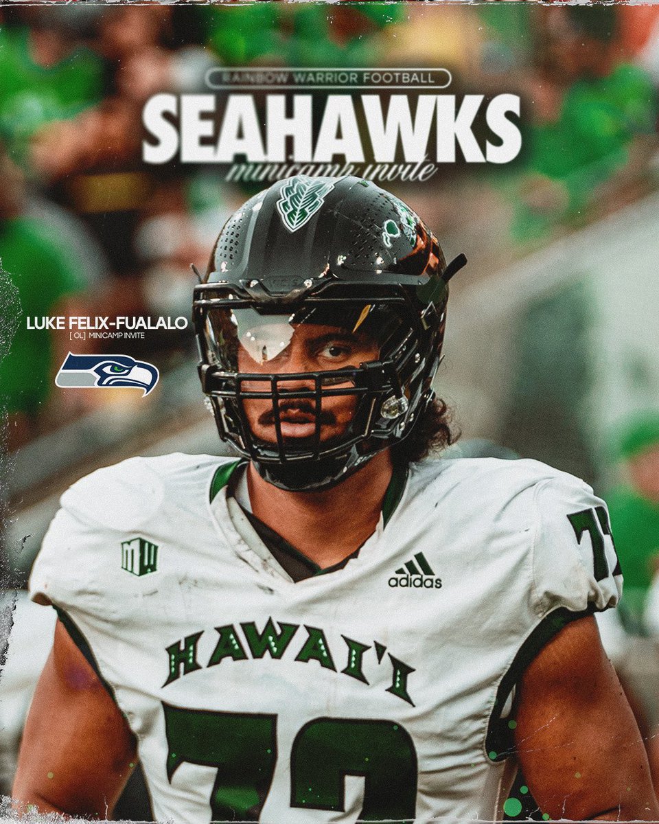 Hawaii Football (@hawaiifootball) on Twitter photo Big Luke gets his big shot ๐ช
Luke Felix-Fualalo is headed to <a href="/Seahawks/">Seattle Seahawks</a> minicamp.
#GoBows Big Luke gets his big shot ๐ช
Luke Felix-Fualalo is headed to <a href="/Seahawks/">Seattle Seahawks</a> minicamp.
#GoBows