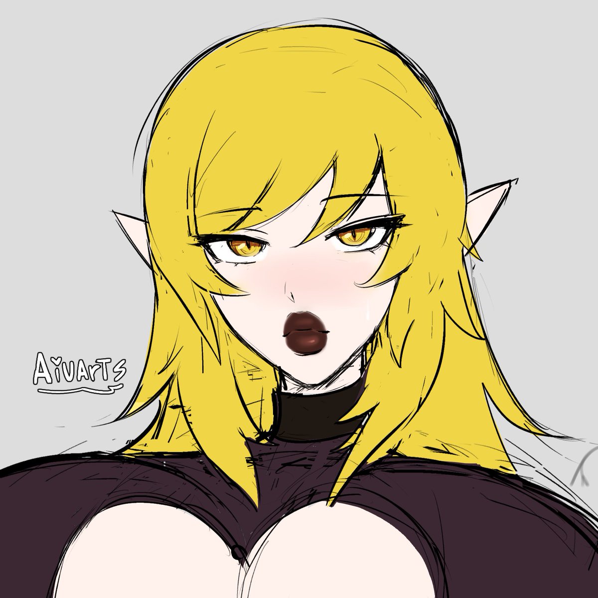 a lil doodle of kiss shot/shinobu oshino :3

#fanart #MonogatariSeries