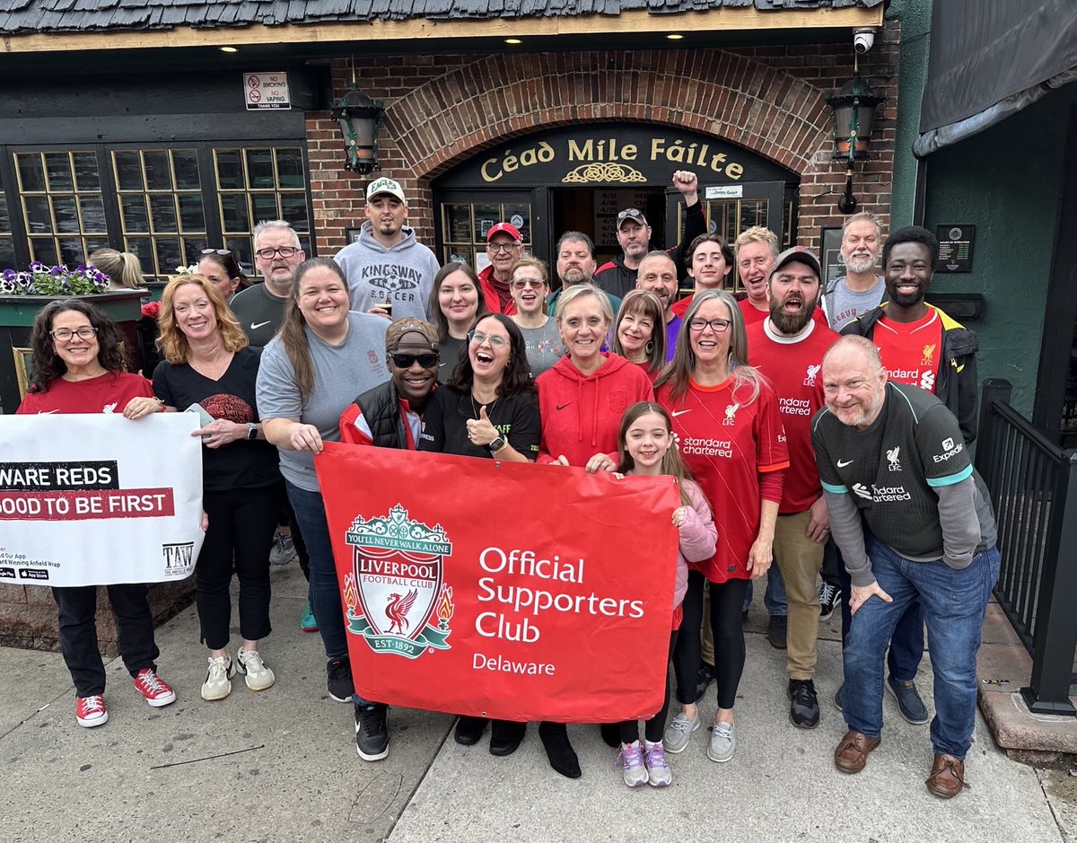 OLSCDelaware's tweet image. #firststatereds  One of our own,  Conor Griffith shot this amazing video. Thanks Conor!

🚨See you tomorrow: 11:30 am @liverpoolfc @premierleague match vs @spursofficial 

🥫🥫 Support @FoodBankofDE   bring canned goods + food donations. 

#myplmorning
#YNWA
#UTR