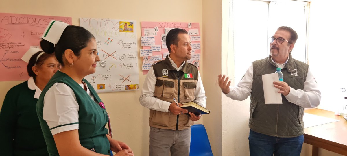 Supervisa titular de #IMSSZacatecas, Dr. Leopoldo Santillán Arreygue, avance de programas prioritarios y desarrollo de estrategias para fortalecer los servicios médicos  para derechohabientes y beneficiarios del Programa #IMSSBienestar.