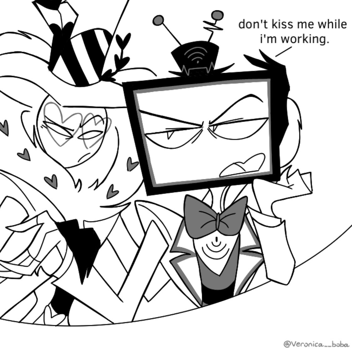 veronica__boba's tweet image. that didn't go as planned
#voxhazbinhotel #valentinohazbinhotel #staticmoth