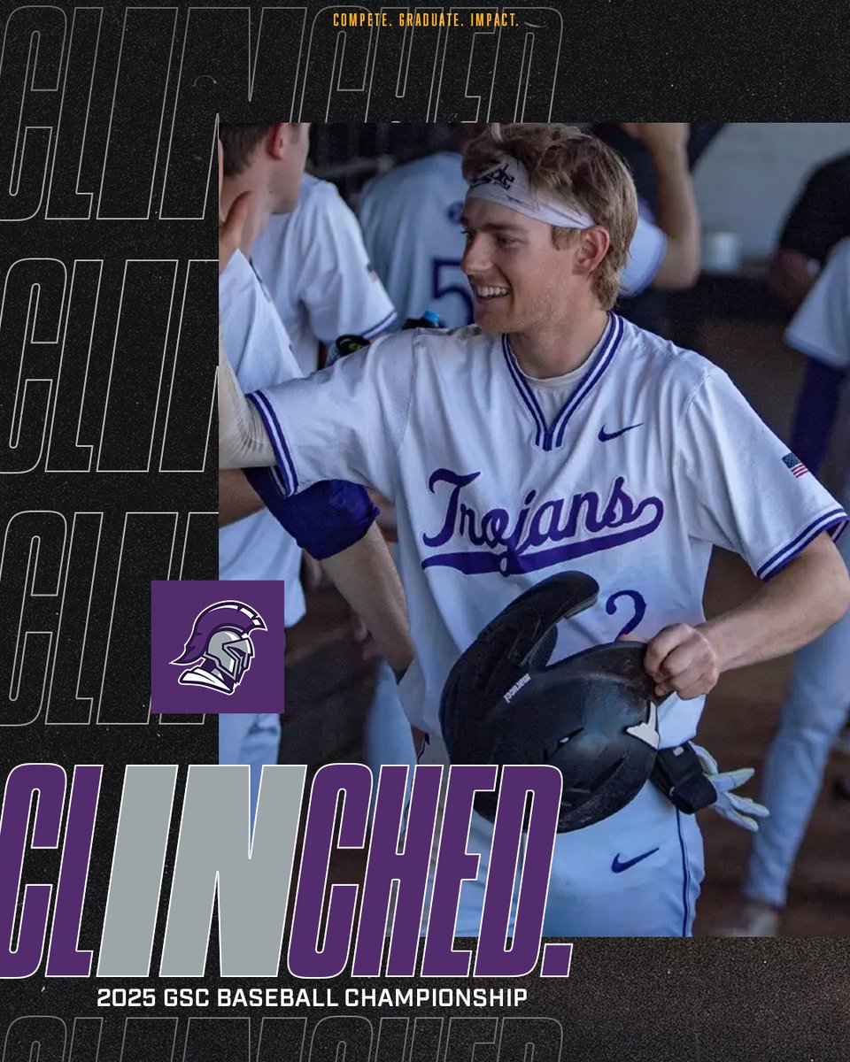 CLINCHED 🎟️

<a href="/TNUBaseball/">Trevecca Baseball</a> has clinched a spot in the 2025 GSC Baseball Championship!

#GSCbase | #GSCchamp | #RoadToOxford