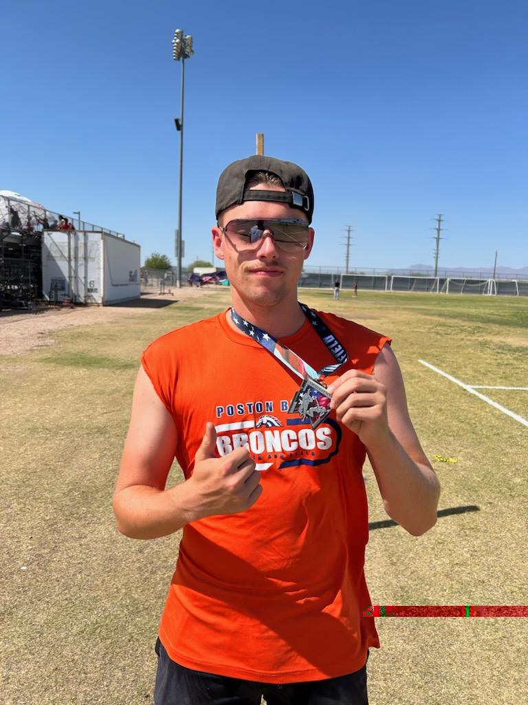 PBHS Track and XC (@pbhstrackandxc) on Twitter photo Here is the new school record holder in the discus, Zach Perkins, with a throw of 134' 8", taking 2nd place at the Pinal County Championships. <a href="/PostonAthletics/">PostonButteAthletics</a> <a href="/PBhighschool/">Poston Butte High School - Florence Unified</a> #BroncoStrong Here is the new school record holder in the discus, Zach Perkins, with a throw of 134' 8", taking 2nd place at the Pinal County Championships. <a href="/PostonAthletics/">PostonButteAthletics</a> <a href="/PBhighschool/">Poston Butte High School - Florence Unified</a> #BroncoStrong