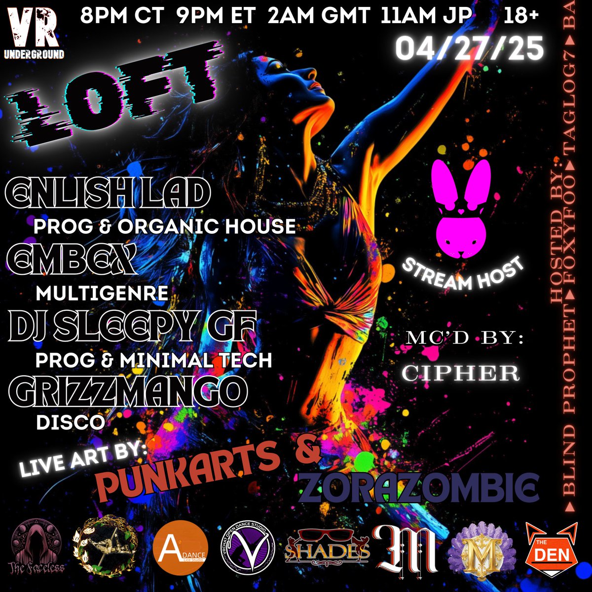 We’re thrilled to announce the next chapter of a cypher series an incredible opportunity to connect with dancers from other friendly communities, showcase your unique pole skills to new audiences, and be inspired by talented performers from diverse dance backgrounds!

#VRChat