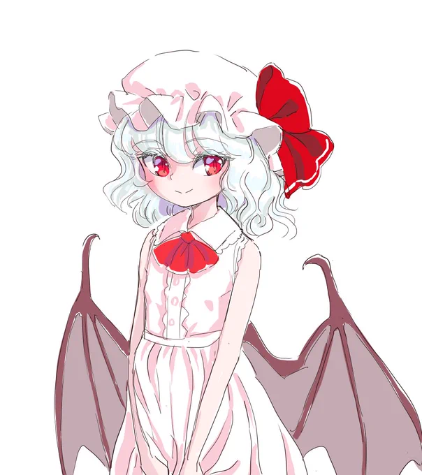レミリアちゃん好きだけど描くの苦手 