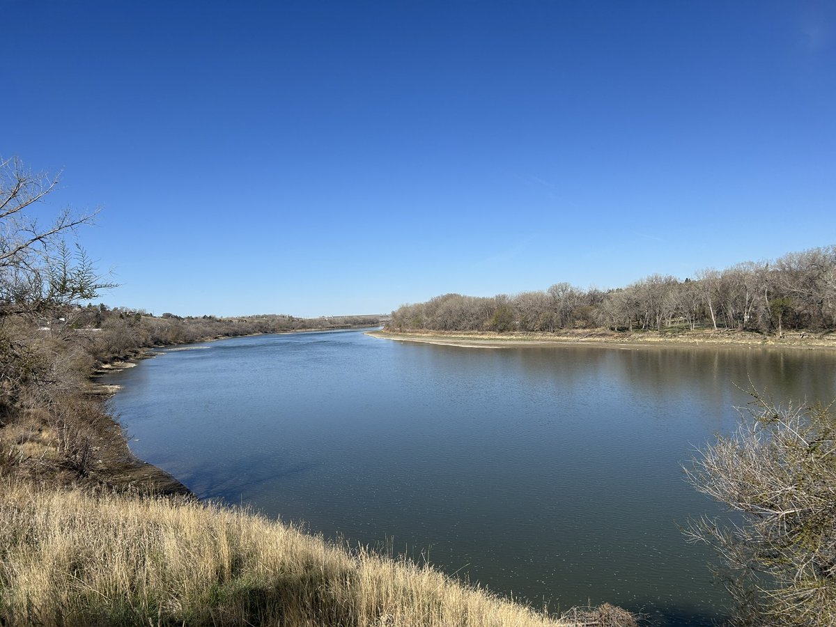 HatLawnBowler's tweet photo. Saturday morning. #sharethetrailmh #springinalberta #medhat #southsaskatchewanriver https://t.co/YxZDBCI5S8