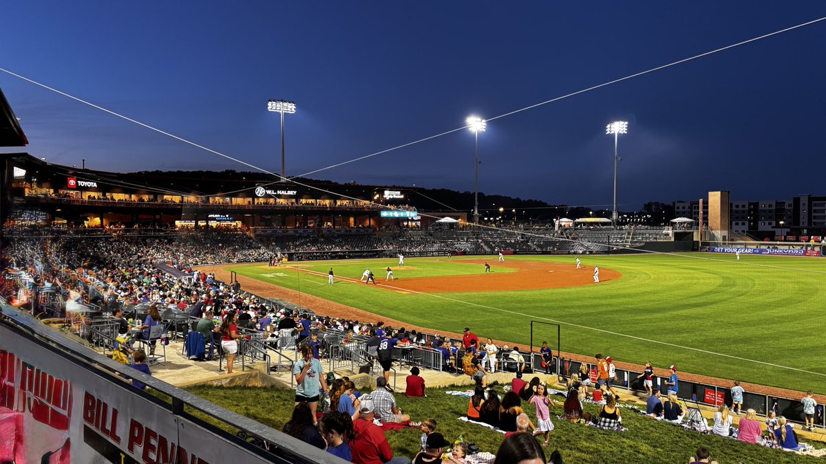 trawickk's tweet photo. What a perfect night for baseball at Toyota Field watching the @trashpandas with the @monroviahawks PTO! Thanks for planning this great event! @MadCoSchools #gohawks #gotrashpandas https://t.co/PENJKjkpcr
