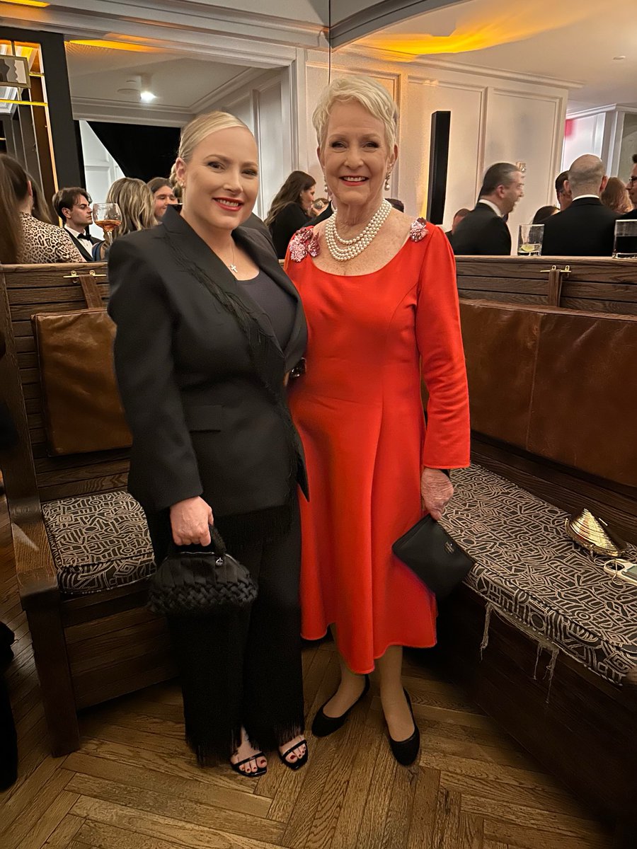 MeghanMcCain's tweet photo. My hot date to the substack party ⁦@WFPChief⁩ - we skipped the dinner to celebrate free speech instead. 🇺🇸🇺🇸🇺🇸 https://t.co/puTNaGs4b5