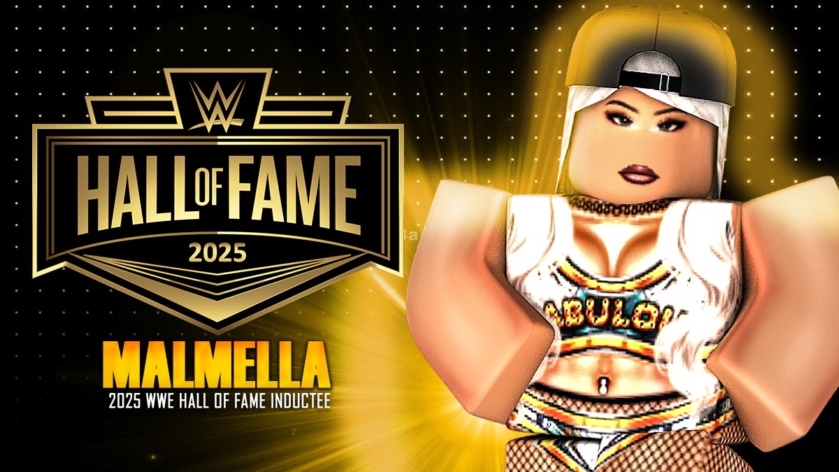 _WWERoblox's tweet image. NEXT #WWEHOF INDUCTEE!
The Staten Island Princess! Former Women's Champion & Women's Tag, please welcome @MalmellaRW into the 2025 Hall of Fame Class. F-A-B-U-L-O-U-S.