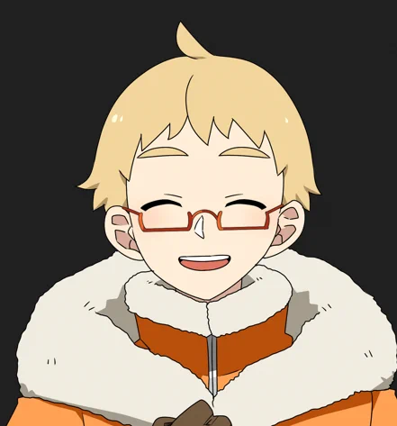 にっこり