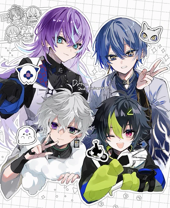 おめでとうございます!#Dytica2周年 #ショウゾウ画 #ドロウイング #叢雲掲示板 #絵ライぞ伊波