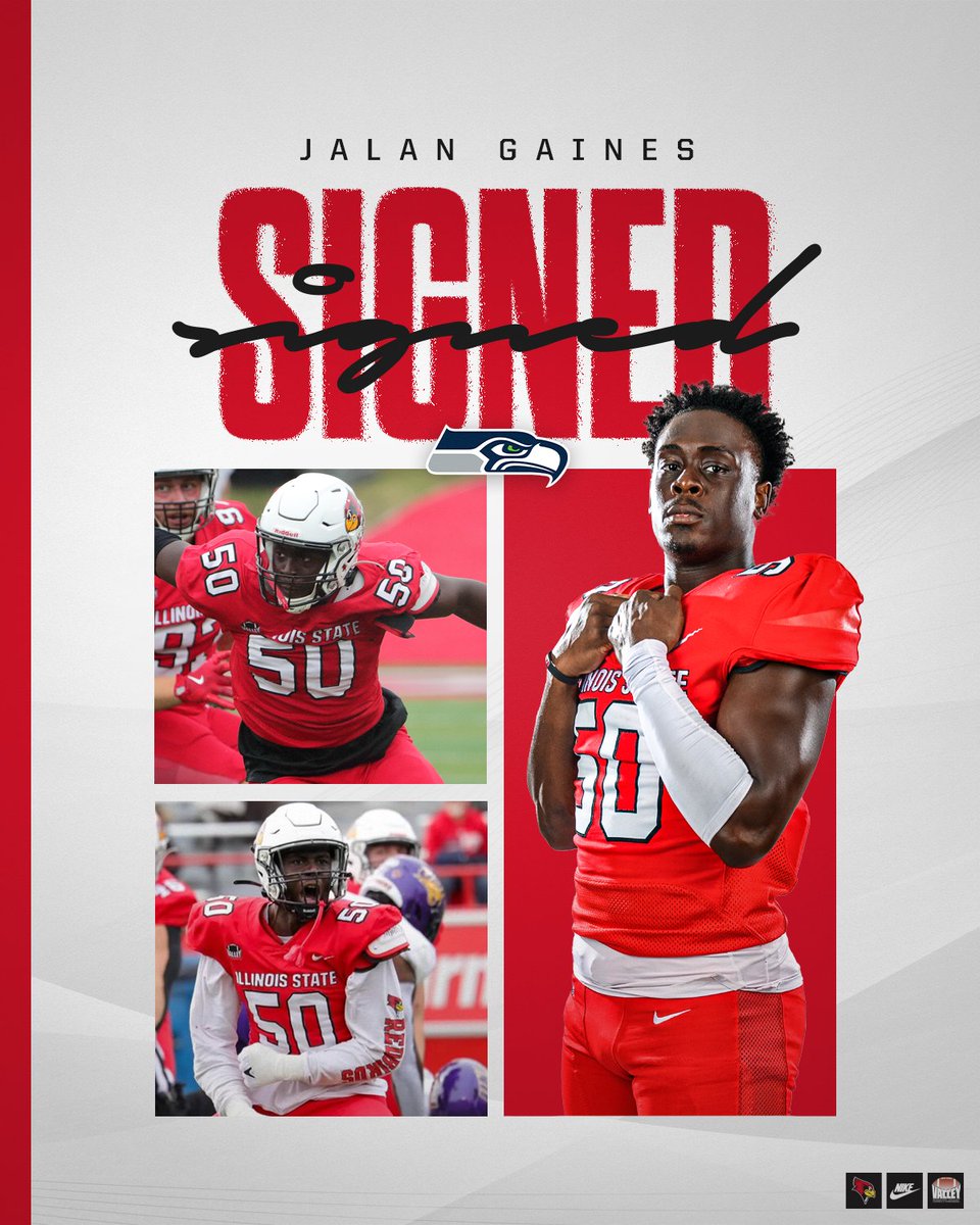 Illinois State Football (@redbirdfb) on Twitter photo Jalan is headed to the Emerald City!
<a href="/JGaines4121/">Jalan 50 Gaines</a> is headed to Seattle after signing a Free Agent deal with the <a href="/Seahawks/">Seattle Seahawks</a>.
#NFLBirds | #Seahawks Jalan is headed to the Emerald City!
<a href="/JGaines4121/">Jalan 50 Gaines</a> is headed to Seattle after signing a Free Agent deal with the <a href="/Seahawks/">Seattle Seahawks</a>.
#NFLBirds | #Seahawks
