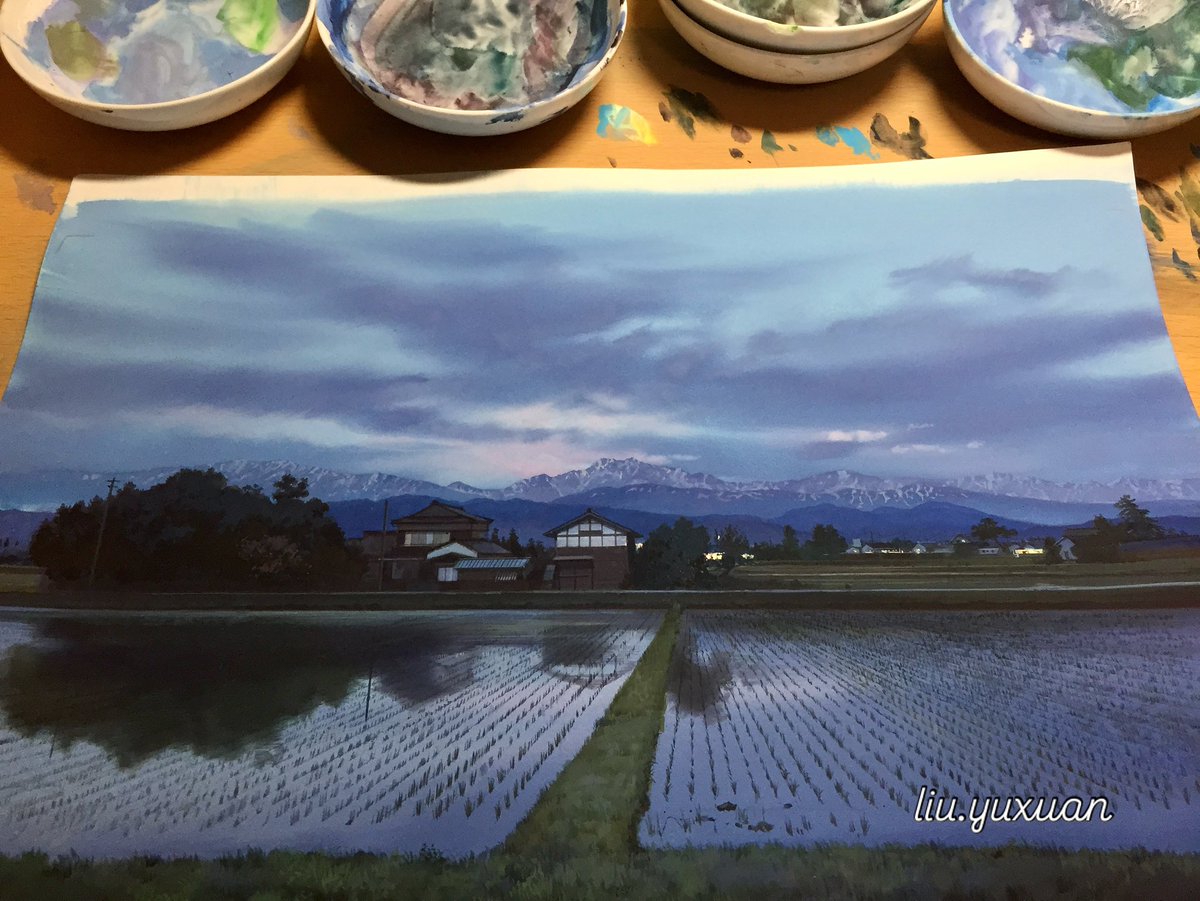 akazonae687's tweet image. 2015年のGWに友人と立山黒部に遊びに行ってきて翌日に帰りの電車から見た立山連峰を描いてみました。

I visited Tateyama Kurobe during Golden Week in 2015. The next day, I sketched the Tateyama Mountain Range as I saw it from the train on my way home.