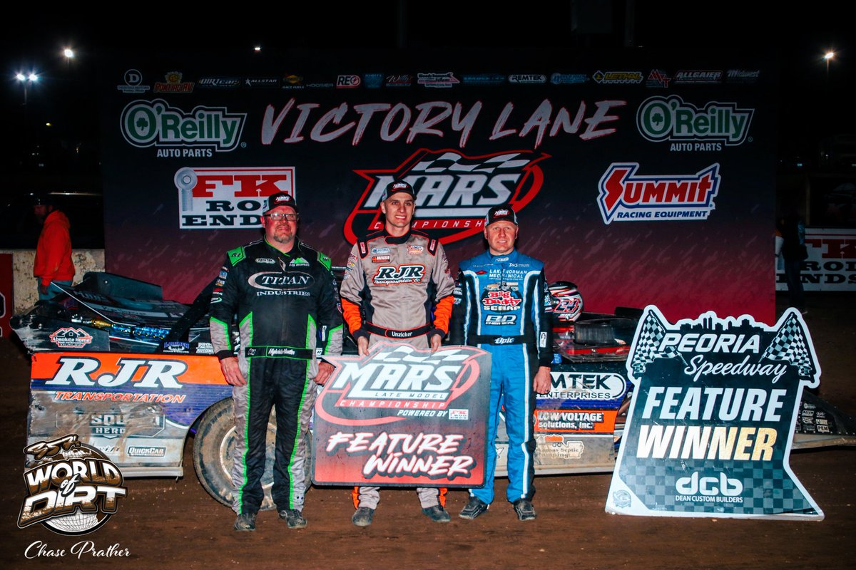 357’s World of Dirt (@357wod) on Twitter photo 3 IN A ROW!! <a href="/unzicker24/">Ryan Unzicker Racing</a> wins the GARRY SWIBOLD MEMORIAL at the <a href="/PeoriaSpeedway/">Peoria Speedway</a> with <a href="/MARSDirtRacing/">MARS Championship Series</a>!!
📸: <a href="/PratherBBall45/">Prather Images</a> 3 IN A ROW!! <a href="/unzicker24/">Ryan Unzicker Racing</a> wins the GARRY SWIBOLD MEMORIAL at the <a href="/PeoriaSpeedway/">Peoria Speedway</a> with <a href="/MARSDirtRacing/">MARS Championship Series</a>!!
📸: <a href="/PratherBBall45/">Prather Images</a>