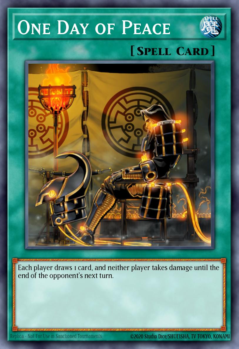 every_ygocard's tweet photo. One Day of Peace https://t.co/whv1ULjgxd