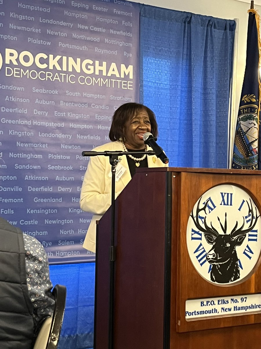 Honored to speak with the Rockingham County Democrats as we celebrated the Hon. Jackie Weatherspoon with the Renny Cushing award! #NHPolitics