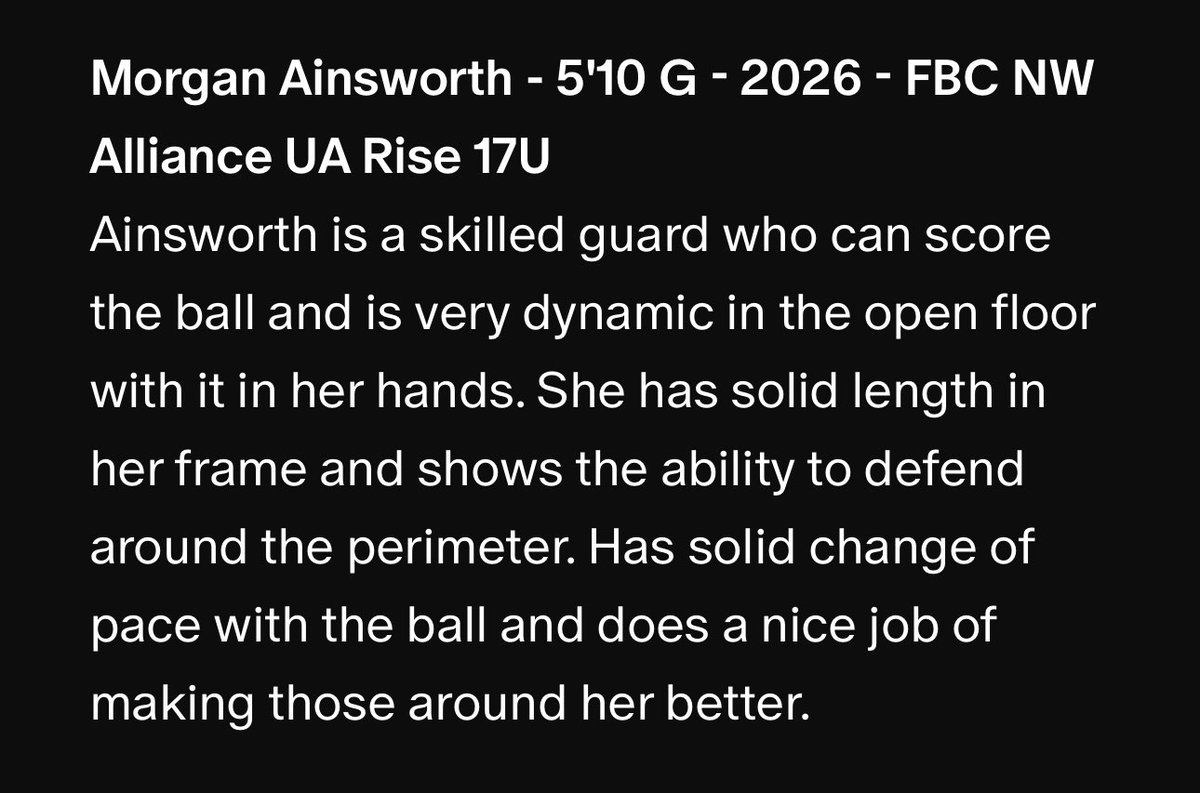 Mason, thanks for watching our games and the scouting report!!!