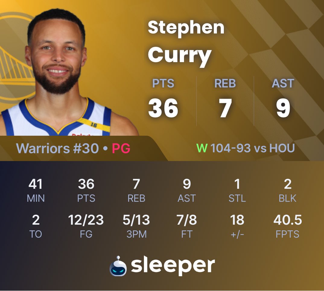 TheWarriorsTalk's tweet photo. To have these numbers while being hacked and face guarded all game. We’re witnessing greatness. https://t.co/64lwNbTKHR
