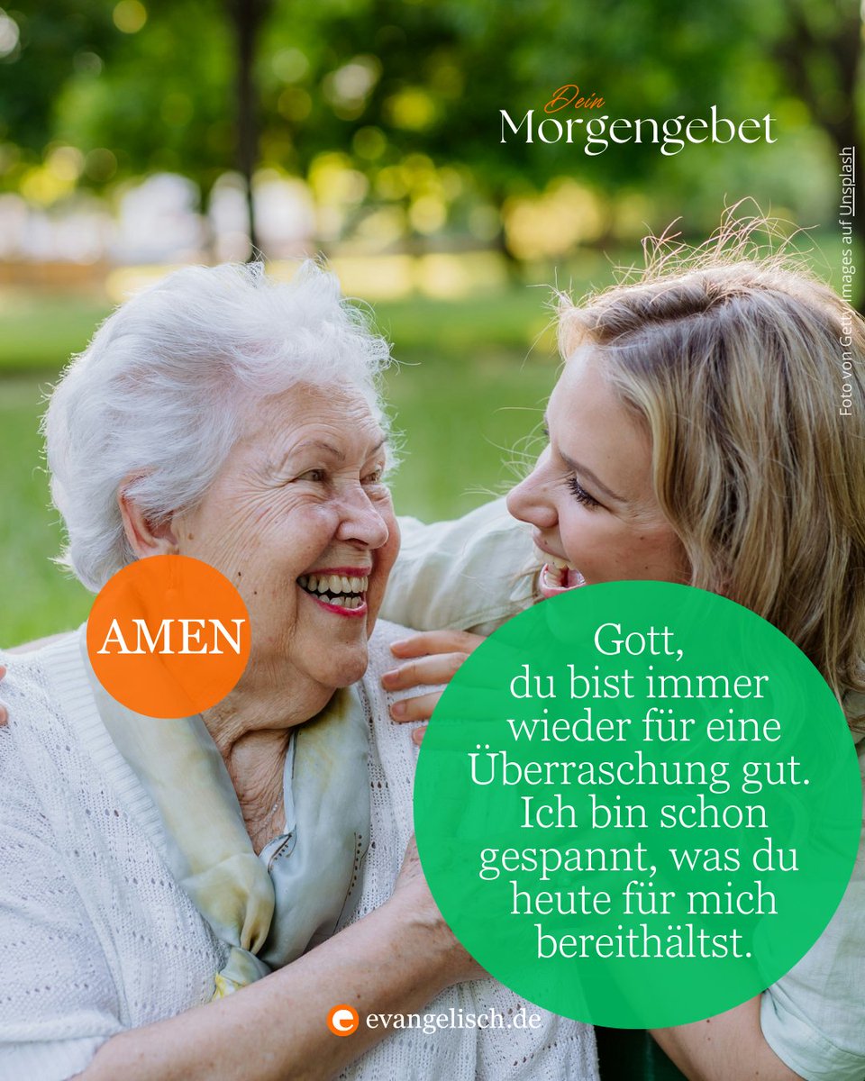 Unser #Morgengebet für heute:

Gott, du bist immer wieder für eine Überraschung gut. Ich bin schon gespannt, was du heute für mich bereithältst.
Amen

Lasst uns beten 🙏⤵️