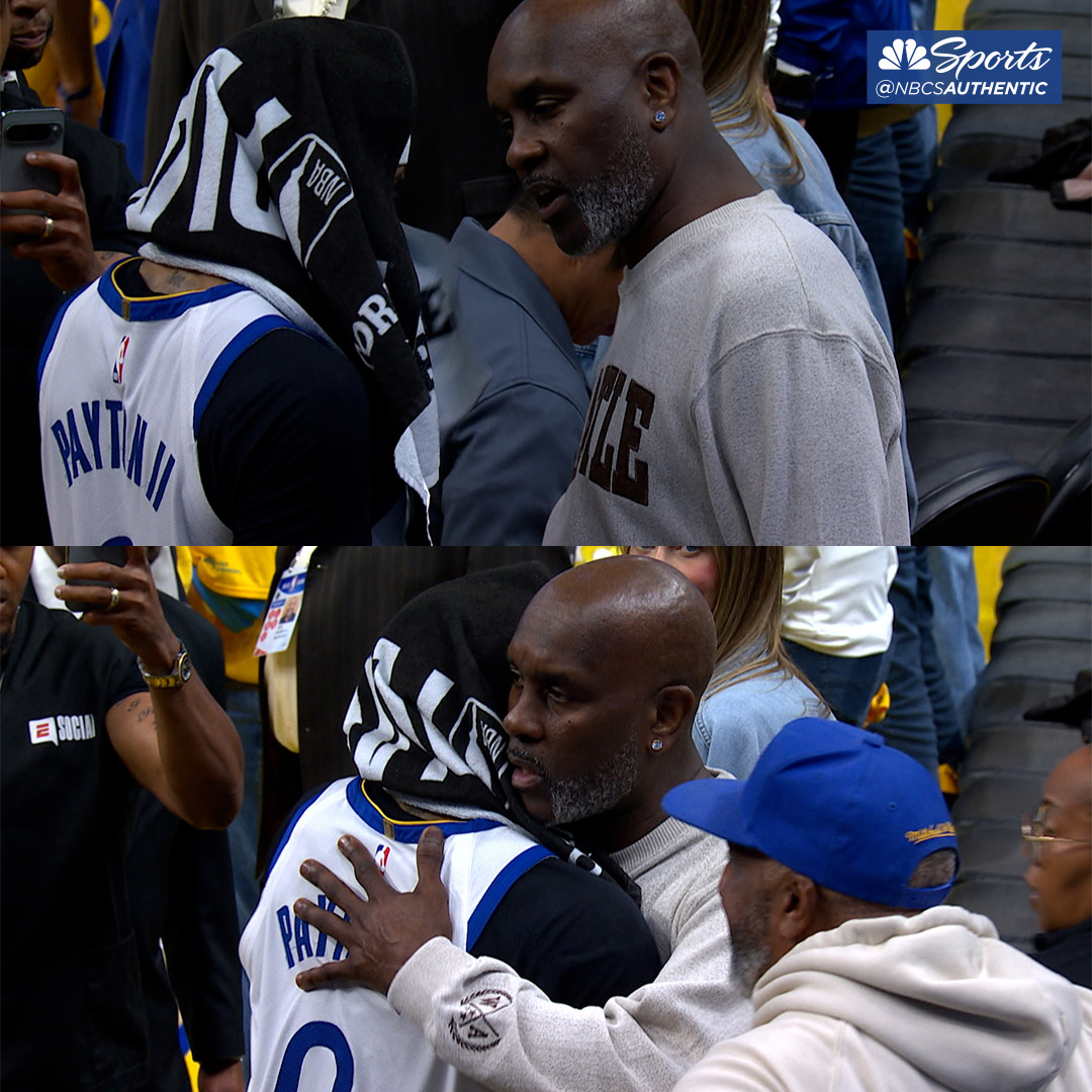 NBCSWarriors's tweet photo. All love between the Gloves 🥹 https://t.co/nfSib70jPH