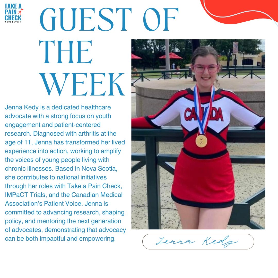 Meet our guest of the week, Jenna! Tune in tomorrow at 12pm EST as she shares her journey with arthritis and how she’s turning challenges into powerful advocacy.

#HealthcareAdvocacy #ChronicIllnessWarrior #YouthAdvocacy #ArthritisAwareness #PodcastEpisode #AdvocacyMatters #TAPC