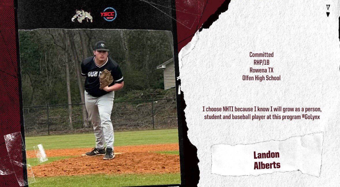 Excited and blessed to announce that I have committed to New Hampshire Technical Institute to continue my education and baseball career. I would like to thank God, family, friends, the NHTI staff, and my coaches and teammates at DFW Post Grad for the opportunity 

#NCSACommitt