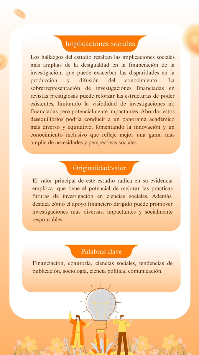🎯¿Más fondos = más coautores y mejores revistas? ¡Un estudio que lo comprueba (casi) todo! #Financiación #CienciasSociales #Coautoría #Publicación
De la revista OMGC, Vol.1, Artículo 2:
DOI: doi.org/10.1515/omgc-2…