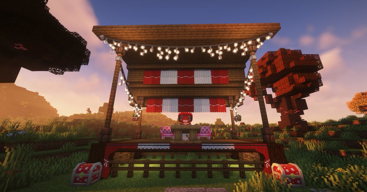 folkzie's tweet image. Here's the stage where the mycelium mage (myself) will welcome all of our players to the wonderful server!

It's been built by me, @miiimsey, @CatrooLive, and @fridreams! We think all of you will truly enjoy what we have cooked up! 🍄

Fungi Festival starting May 4th! 🌱