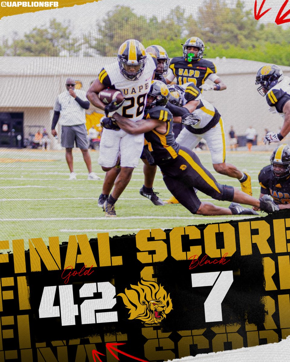 “ 𝐀𝐥𝐥 𝐆𝐨𝐥𝐝 𝐄𝐯𝐞𝐫𝐲𝐭𝐡𝐢𝐧𝐠 😏
.
.
The Gold team comes away with a 42-7 victory to conclude spring football! 🏈