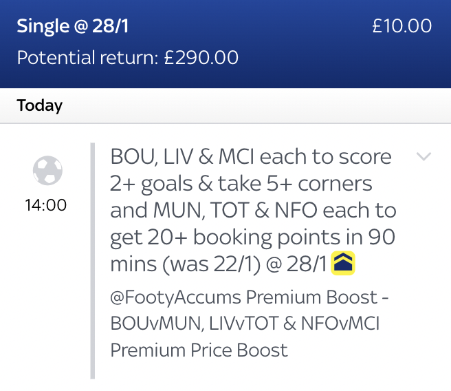 FootyAccums's tweet photo. HERE WE GO THEN 👇
https://t.co/YhhFIn5CVA

❌ Was 22/1 (as of 26/04)

Ad 18+ https://t.co/bJsTBw2x4W https://t.co/7FidUFIiUu