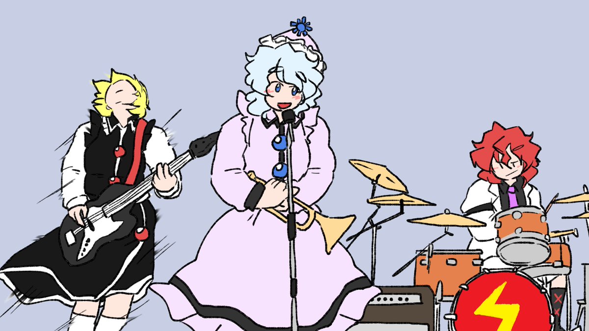 リリカ・プリズムリバー 「UNISON SQUARE GARDEN「シュガーソングとビターステップ」MVの」|柳太のイラスト