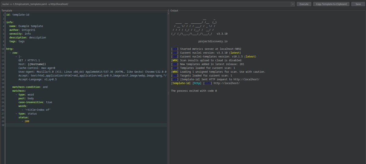 intigriti's tweet photo. Nuclei Burp Plugin by @pdiscoveryio is a simple Burp Suite extension to help you easily generate Nuclei templates based on HTTP responses! 😎

Check it out! 👇
https://t.co/HGLfENXU5i https://t.co/VzNXvZymeo