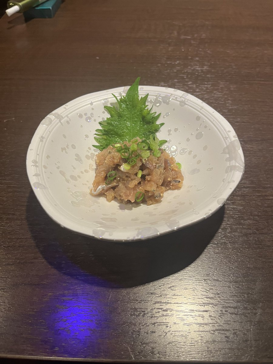 tabeyase's tweet photo. 居酒屋
旬の鮮魚でグルテンフリーなめろう⭐️
是非食べに来てください😆
食べて痩せたい18〜24時でオープンです！
#居酒屋
#食べ痩せ
#ヘルシー料理
#ジビエ
#馬刺し
#新宿
#歌舞伎町 https://t.co/AFkVxw5LNc
