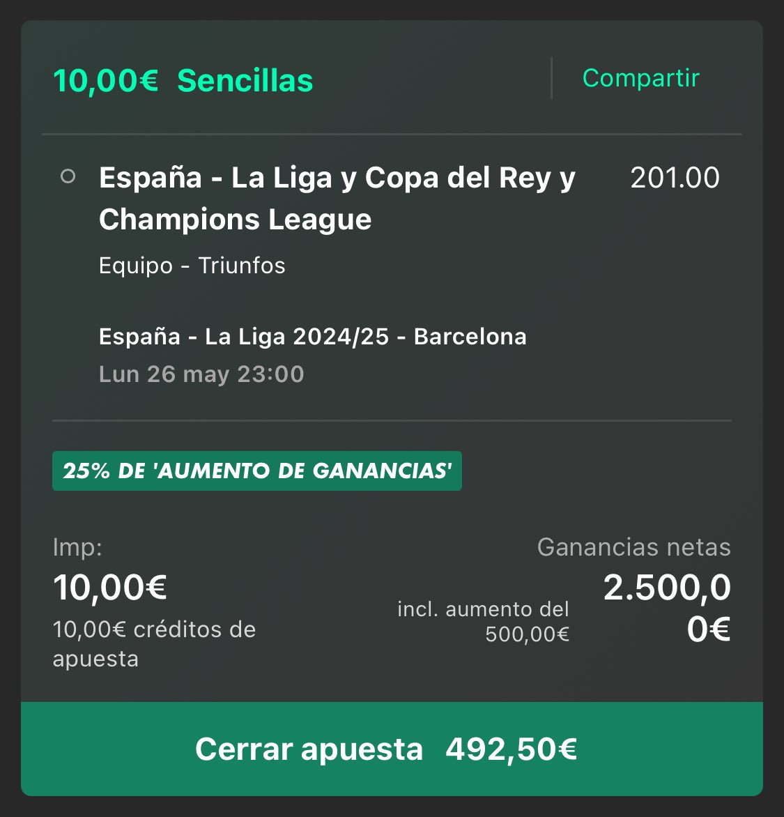 Un pasito más cerca de hacer historia.