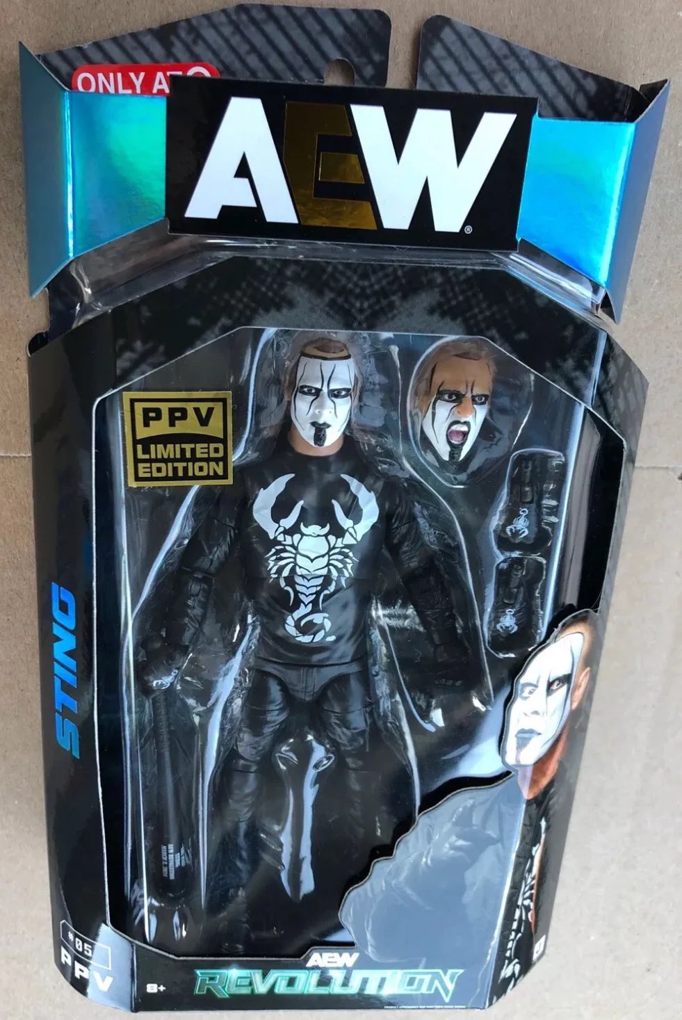 超レア AEW スティング STING Justice キャップ（AEW Revolution