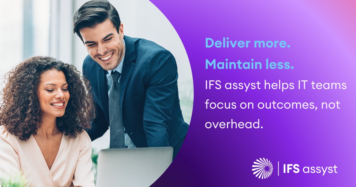 rigbyc's tweet image. IT success doesn’t need complexity. It needs clarity, automation, and a platform that actually works for your teams.

IFS assyst brings together everything you need—without the cost and clutter of traditional #ITSM.

Read more: ifs.link/JmKBS3
#ITServicemanagement