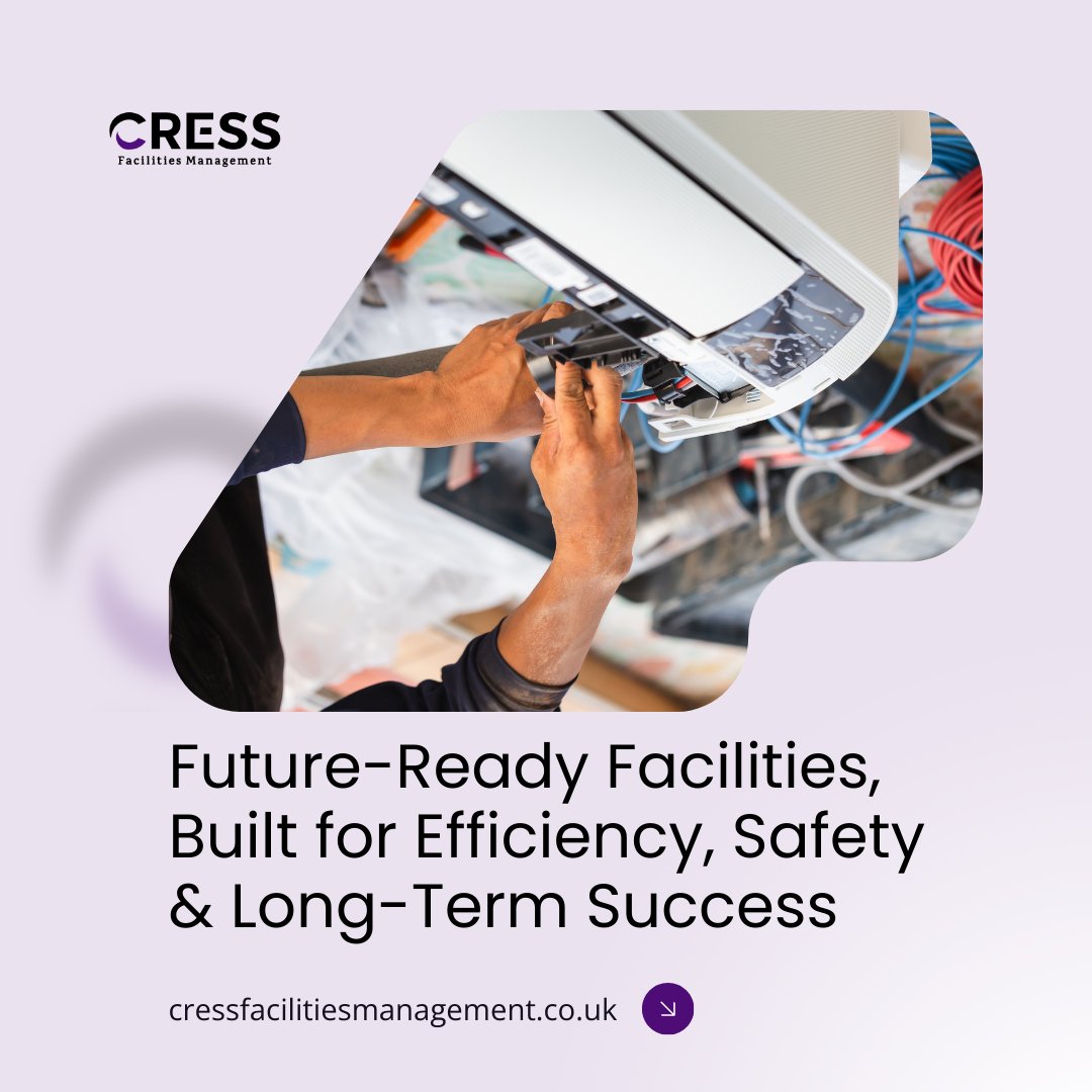 CressFM's tweet photo. Future-ready facilities for modern businesses — from HVAC to energy, cleaning &amp; security, we keep your spaces efficient, safe &amp; sustainable.

📞 Let’s power your business forward.
#CressFacilities #FacilitiesManagement #SmartBuildings https://t.co/aBF4dIutmw