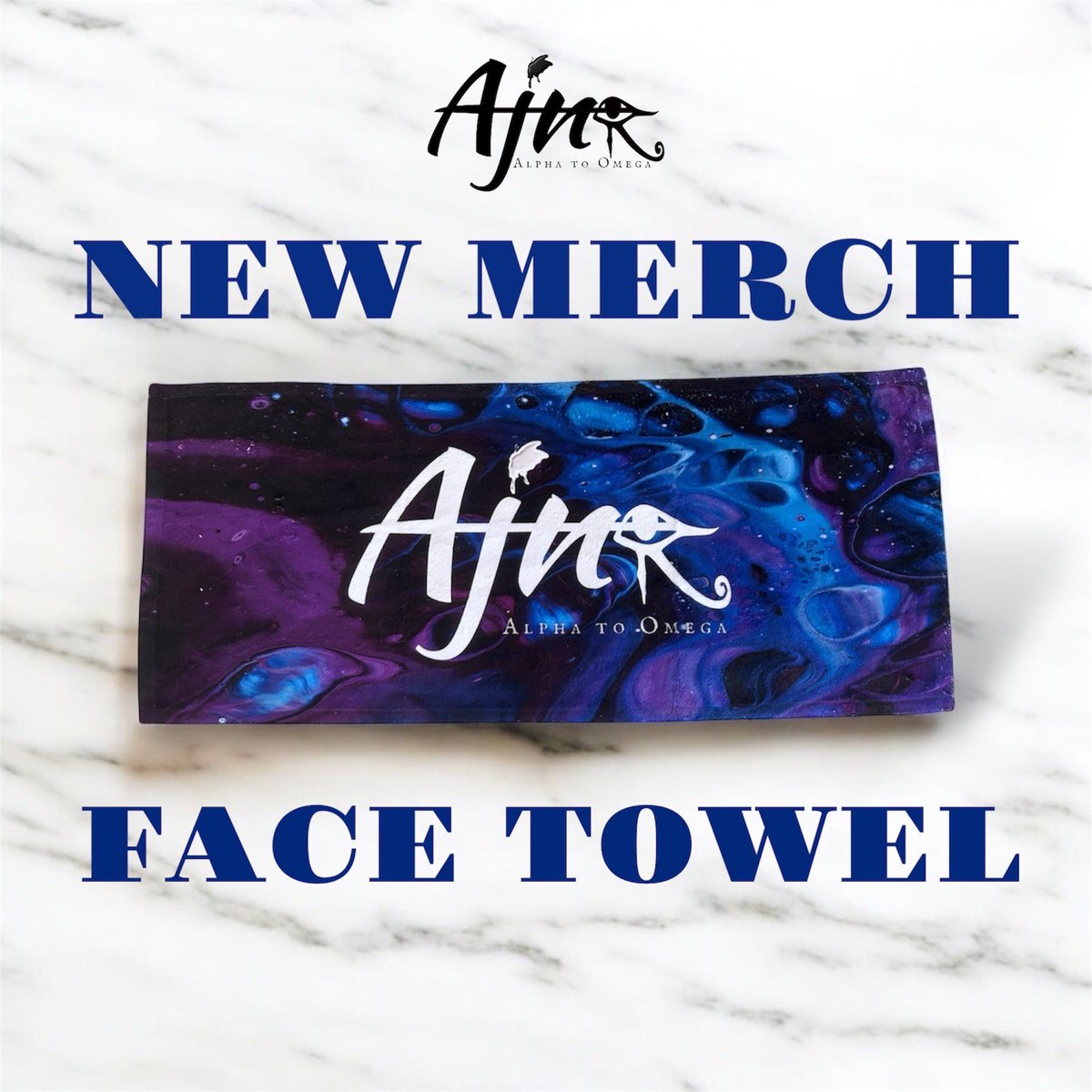 Ajna__2019's tweet photo. 本日‼︎

ーーーーーーーーーー
【NEW MERCH】
Ajnaフェイスタオル、登場。
ライブにも、日常にも、そっと寄り添う温一枚。
¥2500（税込）
#Ajna #AjnaGoods #NewArrival #アジュラー
ーーーーーーーーーー https://t.co/9IaXbwoU9b