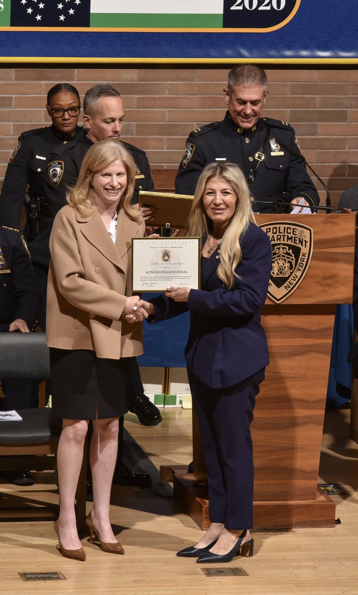 NYPDdcer's tweet photo. 04/25/25 - Congratulations to Administrative Manager Konstantina Bantounas, Property Clerk Division &amp; 2nd Vice President @NYPDStPauls 
on her well-deserved 👏 promotion to Deputy Director! We are all so proud of you &amp; grateful for everything you do. Wishing you continued success! https://t.co/xAAtBEm098