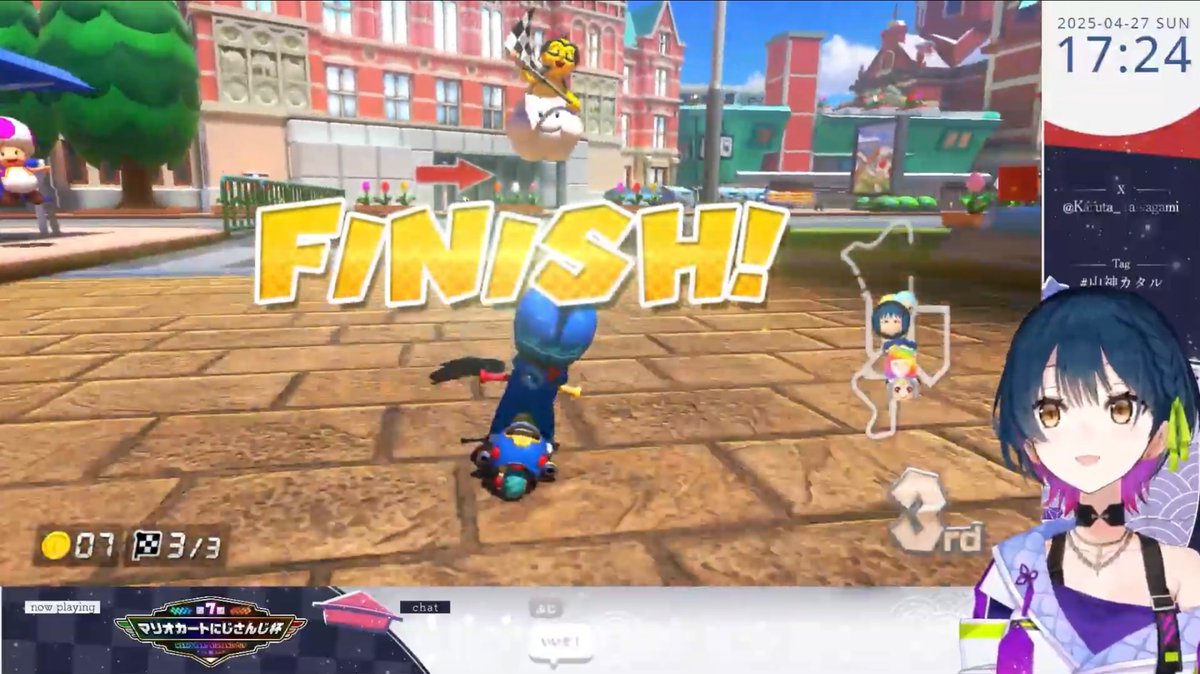 lovely_star_87's tweet image. #山神カタル
#マリカにじさんじ杯
マリカ杯おつかれさま…！！強者ぞろいすぎて激戦だったけどめちゃくちゃ良い走りだったよ〜！おぎやはぎソングも歌えて🙆‍♀️
次は絶対勝てる……！！！