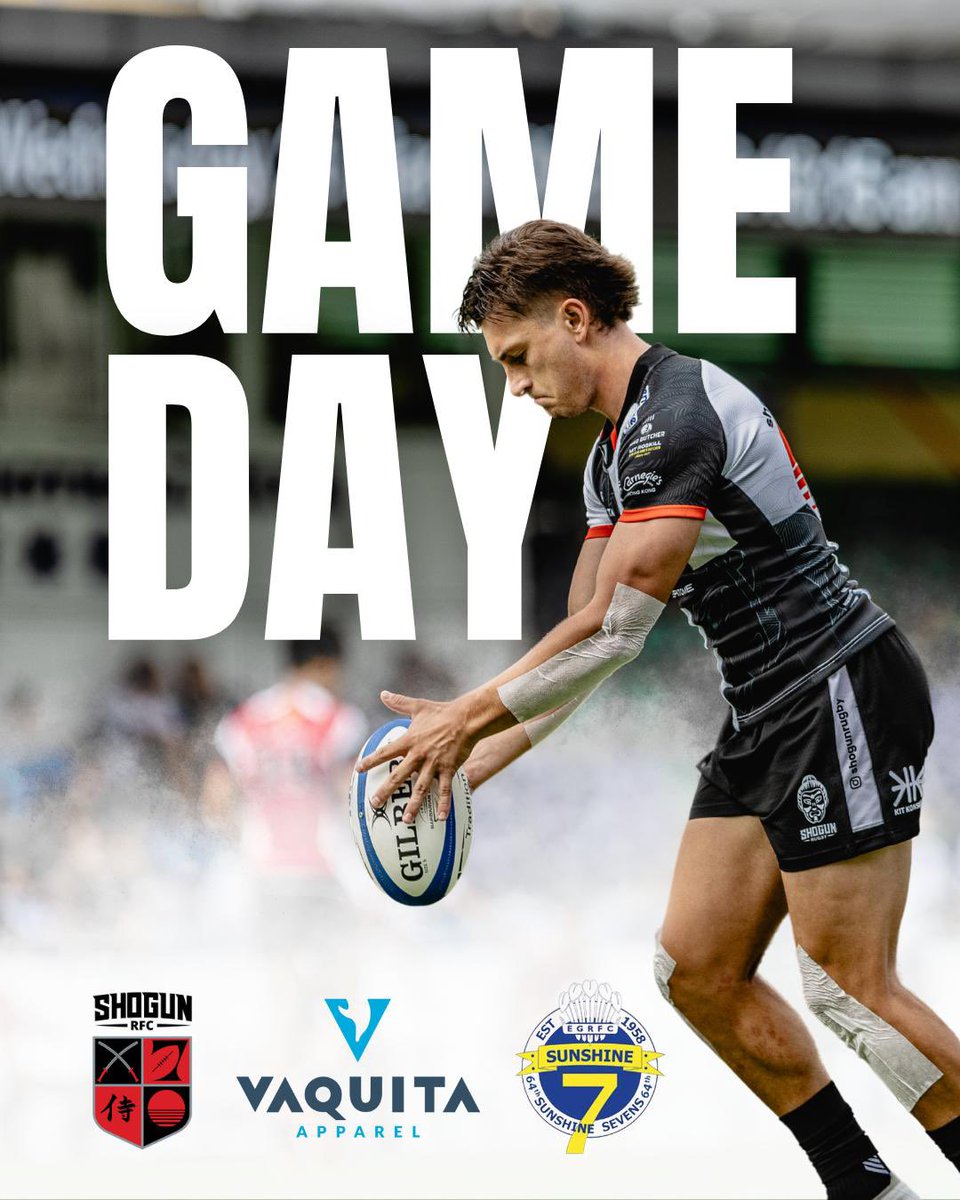 It’s game day for Shogun rugby, as we travel down to the @egrfc_sunshine7s 

#ShogunOn3 🥷#ShogunRugby #ShogunFamily  #Opportunities #ProvenPathway #Development