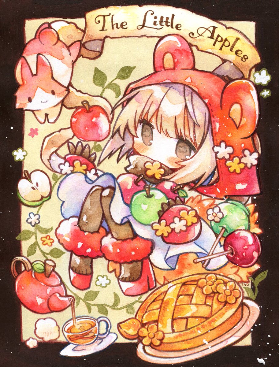 「透明水彩を中心に、色鉛筆やいろんな画材で描いてます!#GWアナログ絵祭り 」|犬飼/さかなのマーチ【BOOTH新作追加/名古屋コミティア【D-24】】のイラスト
